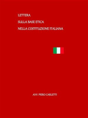 cover image of Lettera sulla base etica nella Costituzione Italiana